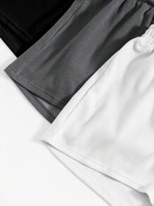 6pcs Solid Tank Top & Shorts Lounge Set Outfit - Multicolor - View 6