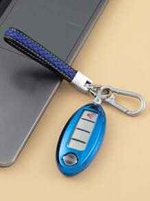 bộ Vỏ chìa khóa ô tô & Móc khóa tương thích với Nissan - Nhiều màu - Xem 7