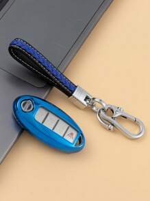 bộ Vỏ chìa khóa ô tô & Móc khóa tương thích với Nissan - Nhiều màu - Xem 8