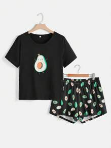 Plus Bộ PJ in hình trái cây / Bộ Pyjama - Nhiều màu - Xem 1