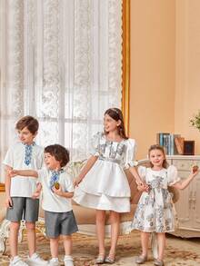 SHEIN Bộ hai mảnh Trai Túi Nút phía trước Bộ lạc Giải trí - Nhiều màu - Xem 8