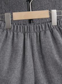 SHEIN Bộ hai mảnh Trai Túi Nút phía trước Bộ lạc Giải trí - Nhiều màu - Xem 11