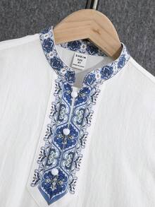 SHEIN Bộ hai mảnh Trai Túi Nút phía trước Bộ lạc Giải trí - Nhiều màu - Xem 12