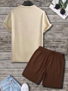 Manfinity Homme Bộ hai mảnh Nam Dây kéo Hoạt hình Giải trí - Nhiều màu - Xem 2