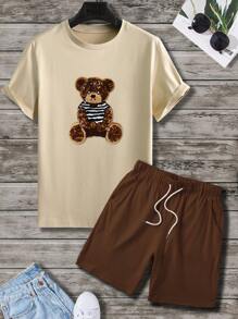 Manfinity Homme Bộ hai mảnh Nam Dây kéo Hoạt hình Giải trí - Nhiều màu - Xem 8