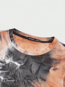 ROMWE MEN Street Life Guys Tie Dye Tee - Multicolor - View 3