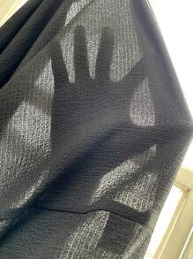 SHEIN Clasi Plus Floral Print Batwing Sleeve Top & Trousers - Black - View 5