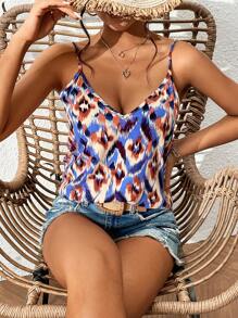 SHEIN VCAY Allover Print Cami Top - Multicolor - View 5