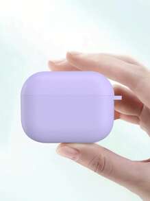 可爱防刮耳机保护套，适用于无线蓝牙耳机，软壳，兼容苹果耳机保护套 Pro 2nd，背面防丢设计保护套，适用于第三代。 - 紫色 - 查看 4