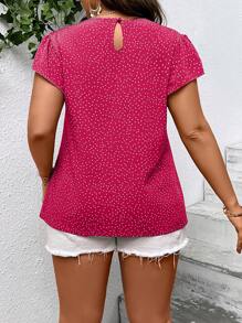 SHEIN LUNE 大碼波點圖案襯衫 - 彩色 - 查看 2