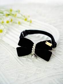 PINCOOL 1 cái nơ trang trí cổ áo thú cưng cho chó và mèo ngoài trời - màu đen - Xem 2