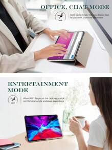 Anti-scratch Case Compatible With iPad - Rose Gold - View 3
