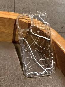 Vỏ điện thoại thiết kế thời trang rõ ràng Line Art để sử dụng hàng ngày - Trong sáng - Xem 1