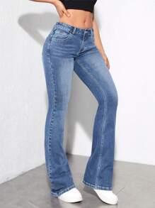Jeanoix Women Jeans  Thickened Denim - Light Wash - View 5