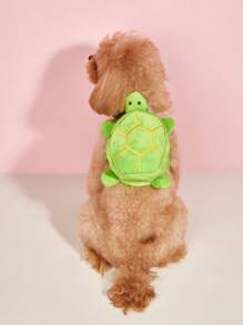 1pc Tortoise Design Pet Bag, Cute Green Polyester Pet Bag For Pet - Green - View 1