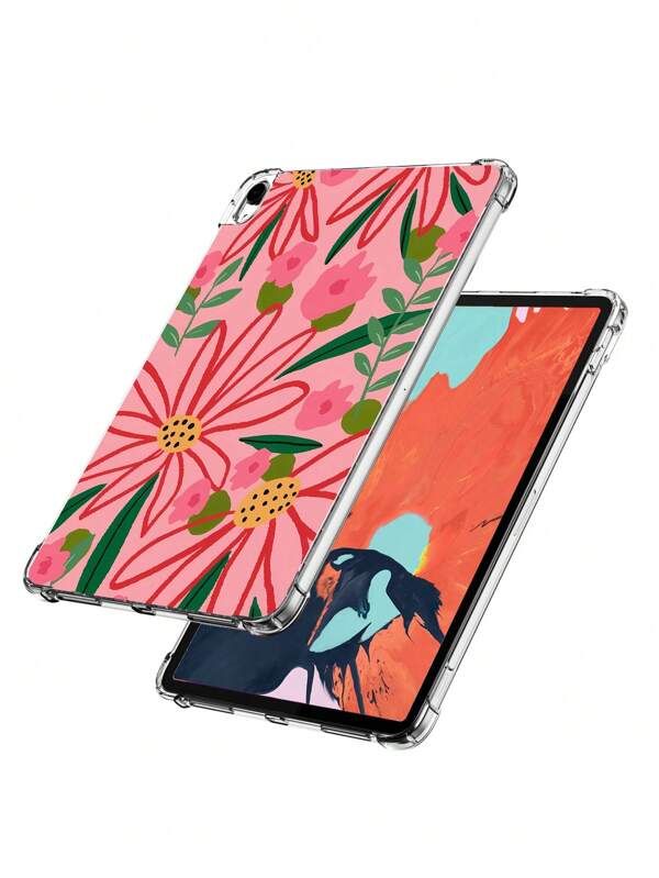 Floral Summer Flower Pattern Anti-Slip Case Compatible With IPad