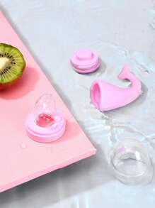 Bebé Mordedor de silicona - Rosa - Ver 3