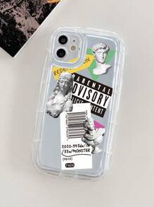 Sculpture Print Clear Phone Case - Clear - View 2