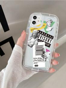 Sculpture Print Clear Phone Case - Clear - View 5
