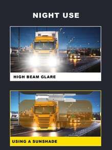 汽車遮陽板日夜防眩光高清遮陽板延長器 - 彩色 - 查看 2