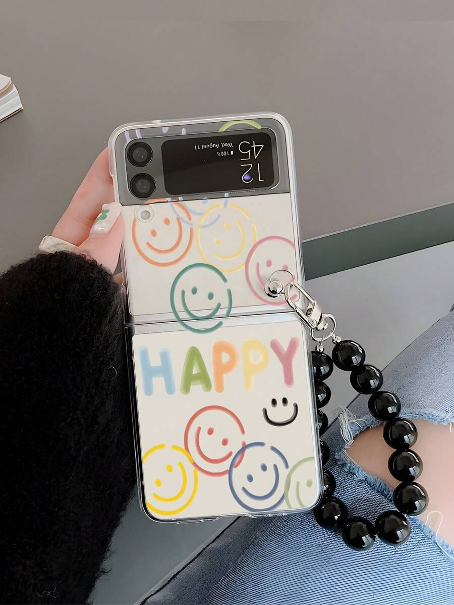 Vỏ điện thoại trong suốt đồ họa hoạt hình có dây buộc - Nhiều màu - Xem 1