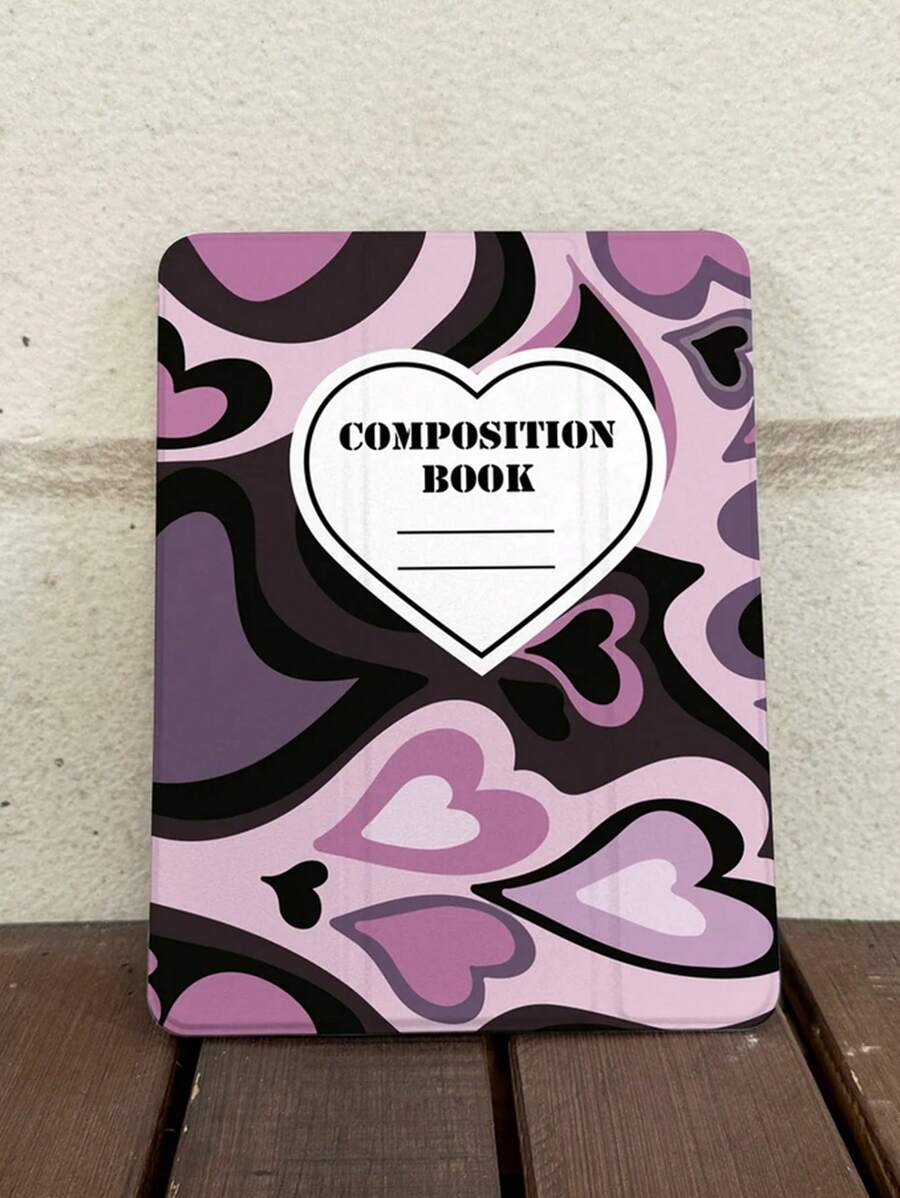 Ốp chống trượt họa tiết trái tim tương thích với IPad