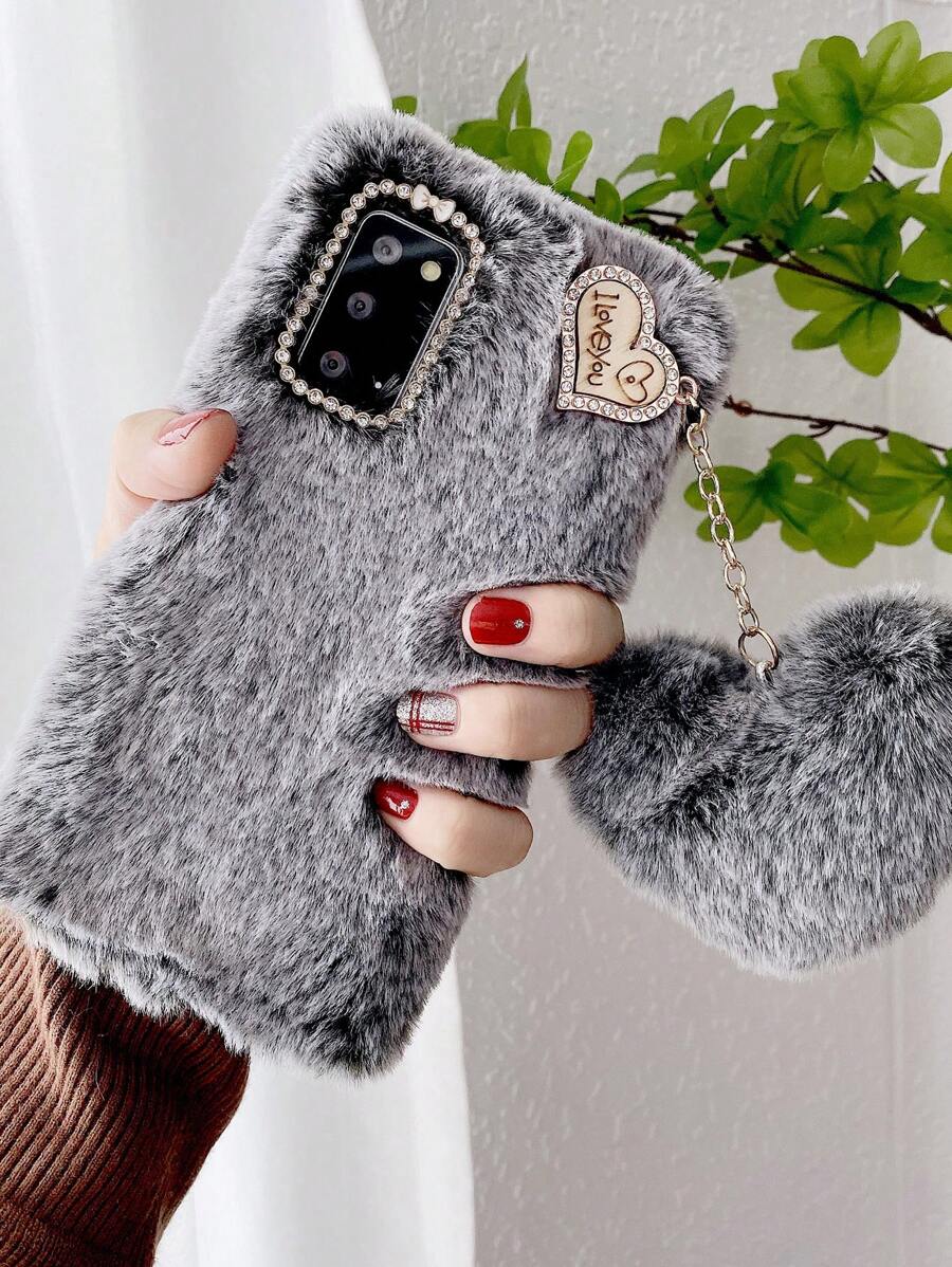 felpa Funda para móvil con con adorno de corazón Acollador - Multicolor - Ver 1