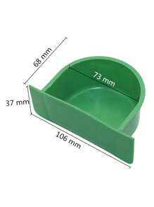 10 chiếc cốc uống/cho vẹt xanh cho 2 lần sử dụng, thích hợp cho thức ăn cho chim ăn và uống - màu xanh lá - Xem 3