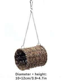 1pc Woven Birdcage Dustproof Cover For Bird For - Bronze - View 4