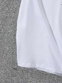 男士馬印花T恤 - 白色 - 查看 4