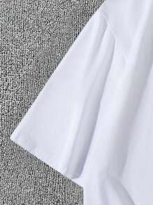 男士馬印花T恤 - 白色 - 查看 5