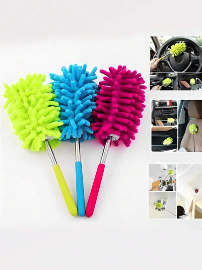 1pc Extendable Microfiber Duster For Effortless Cleaning Of Car