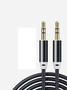 1入組3.5毫米音頻輸入介面車數據線 - 黑色 - 查看 4
