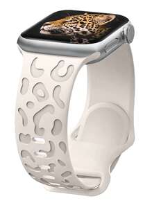 Dây đeo đồng hồ silicon tương thích với Apple Watch - Màu be - Xem 1