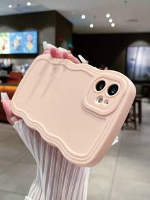 1 funda para teléfono con diseño de onda rosa claro compatible con Apple/Samsung/xiaomi - Rosa Pálido - Ver 5