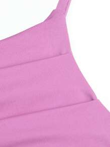 L'Amorae 夏季度假系带露背阔腿吊带连体裤 - 紫色 - 查看 6