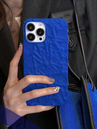 Blue Textured Phone Case