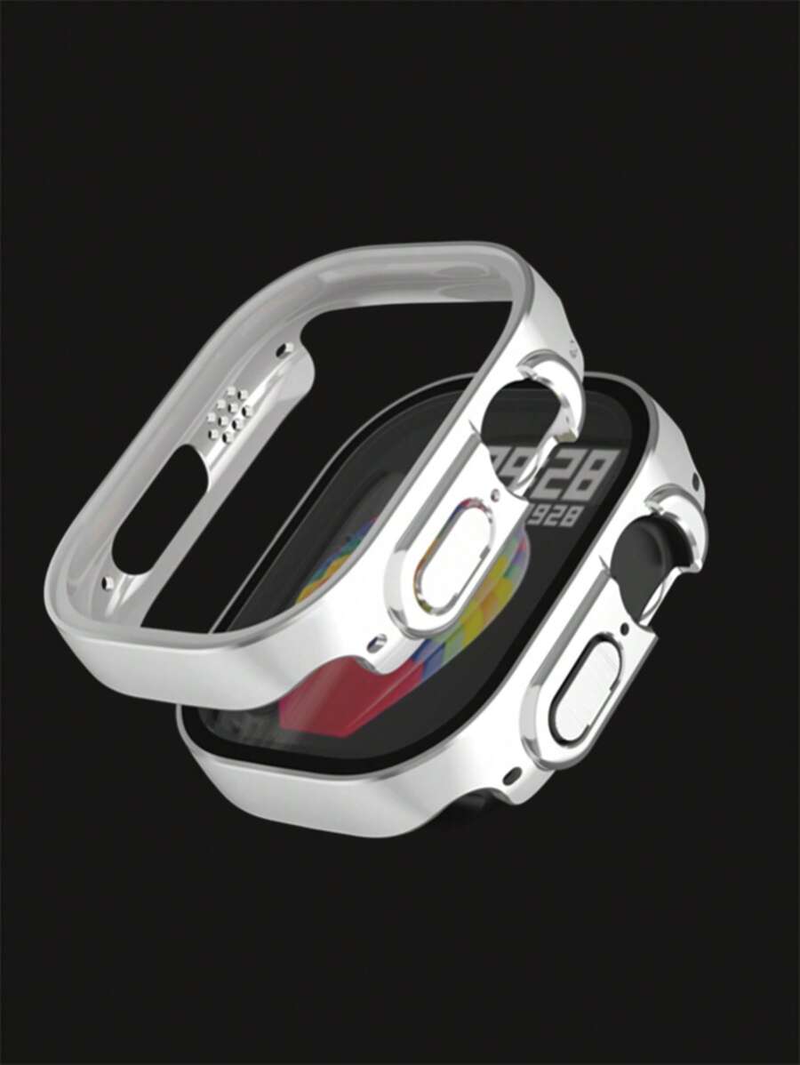 素色保護殼適用於Apple Watch - 銀色 - 查看 1