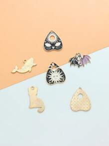 cái Dễ thương Cat Whale Heart Bat Design DIY Mặt dây chuyền cho phụ nữ để làm đồ trang sức DIY - Nhiều màu - Xem 2