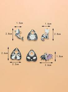 cái Dễ thương Cat Whale Heart Bat Design DIY Mặt dây chuyền cho phụ nữ để làm đồ trang sức DIY - Nhiều màu - Xem 3