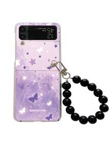 Butterfly Pattern Phone Case With Lanyard - Multicolor - View 4