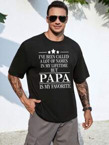 Manfinity LEGND Men Plus Slogan Graphic Tee - Black - View 5