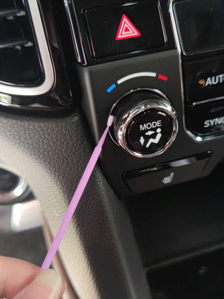 10入組車縫隙清潔刷 - 紫色 - 查看 1
