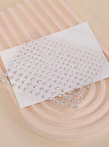 STARTTOOS 2 Sheets Multisize 3d Simulated Gemstones Eye & Face Stickers For Diy Decoration Of Music Festival, Y2k Makeup Party