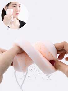 現貨型卸妝水，加厚洗臉粉撲清潔海綿洗臉柔軟親膚清潔毛巾