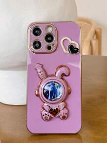 镀层无线兔型充电支架系列 - 紫色 - 查看 2