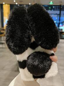 Rabbit Design Plush Phone Case - Multicolor - View 1