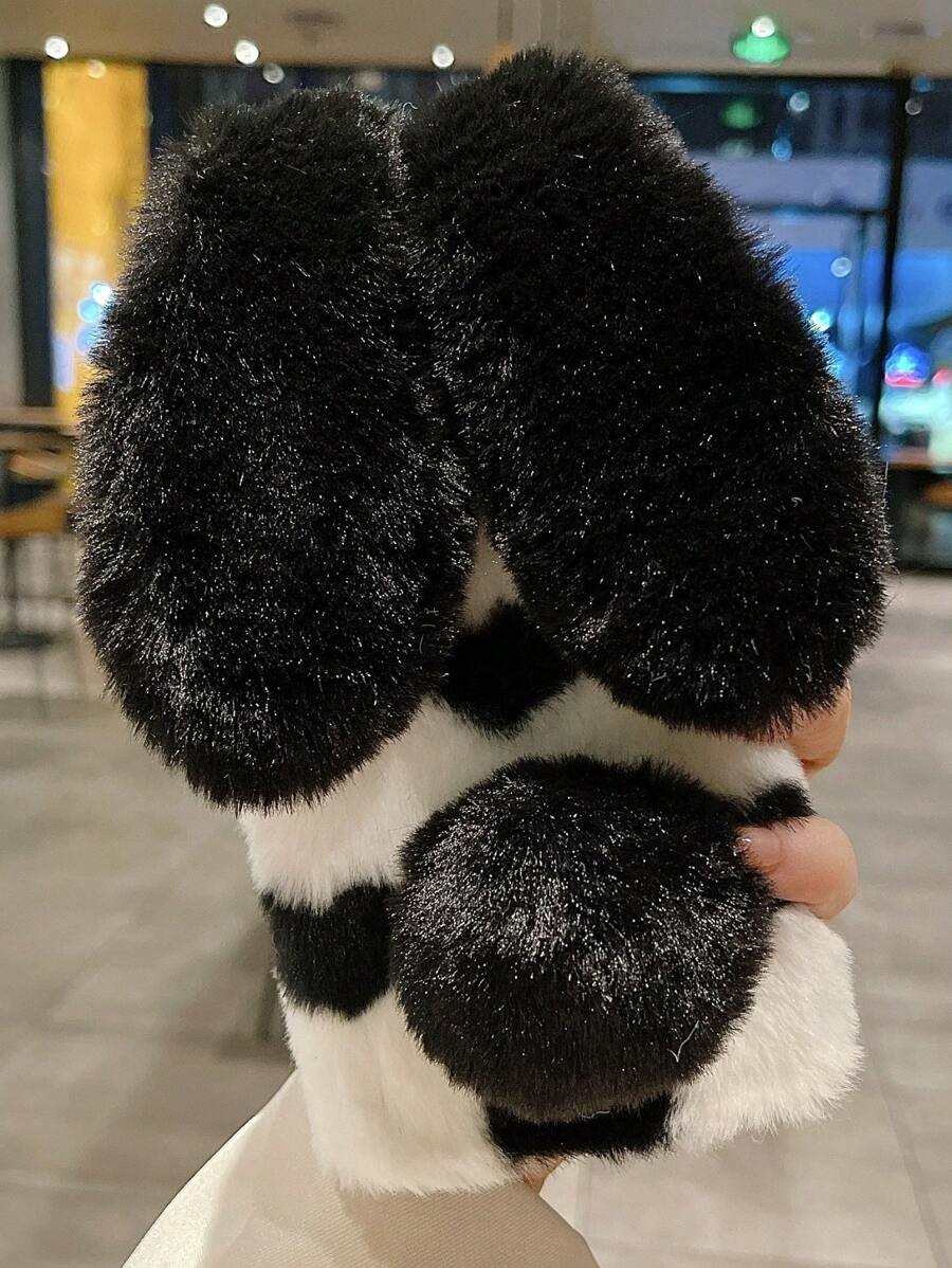 Rabbit Design Plush Phone Case - Multicolor - View 1