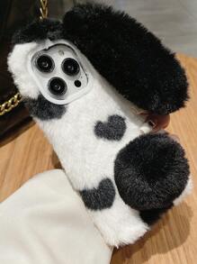 Rabbit Design Plush Phone Case - Multicolor - View 2