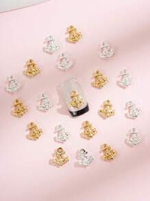 20入組船錨設計美甲飾品 - 彩色 - 查看 1